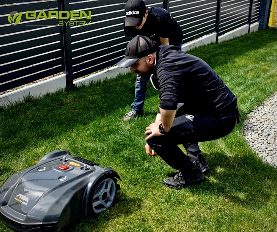 Instalacja robota koszącego w Garden System